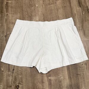 NEW Abercrombie & Fitch Linen And Cotton Shorts Plus Size XXL w/ Elastic Waist
